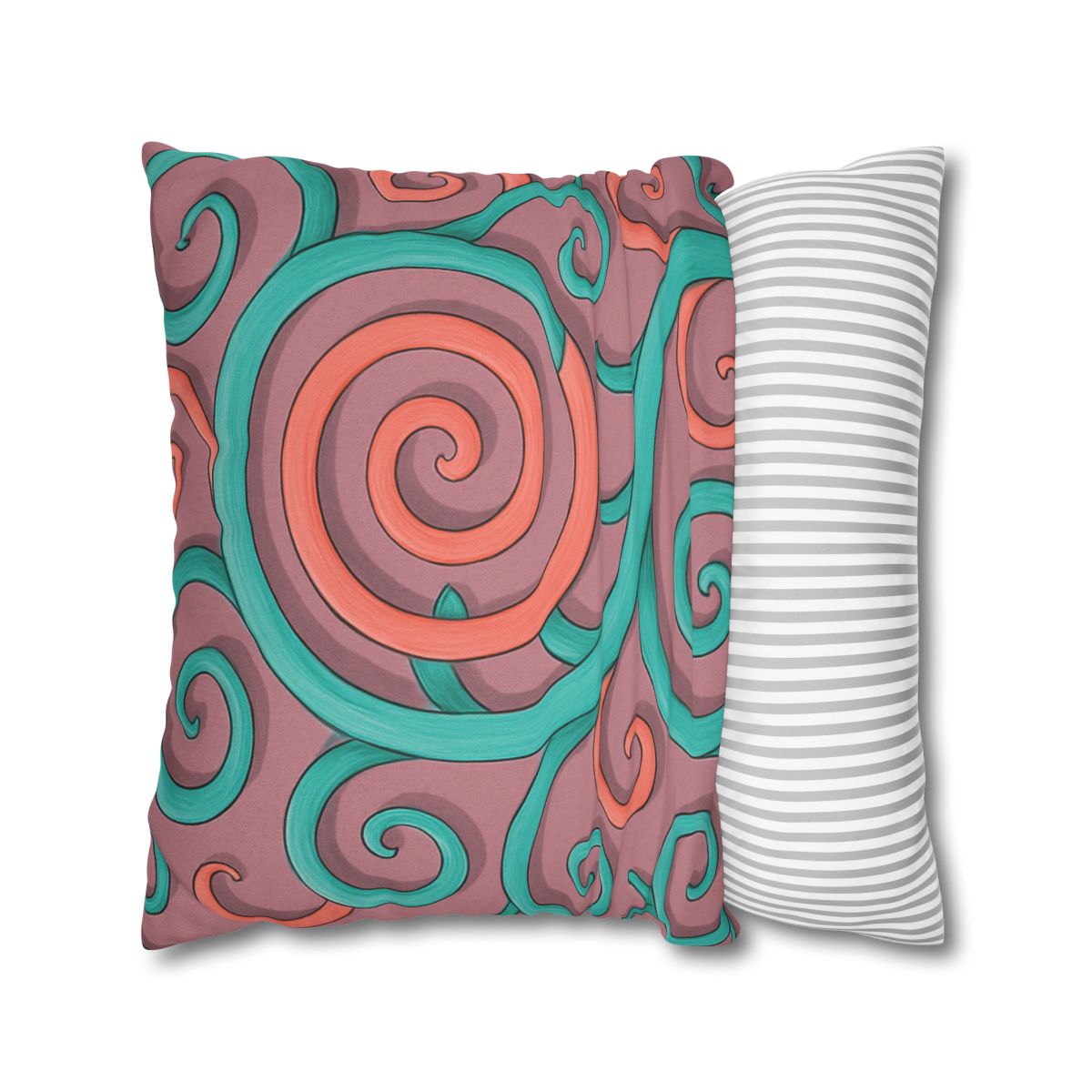 Tendril Spiral Mosaic personalized pillow covers
