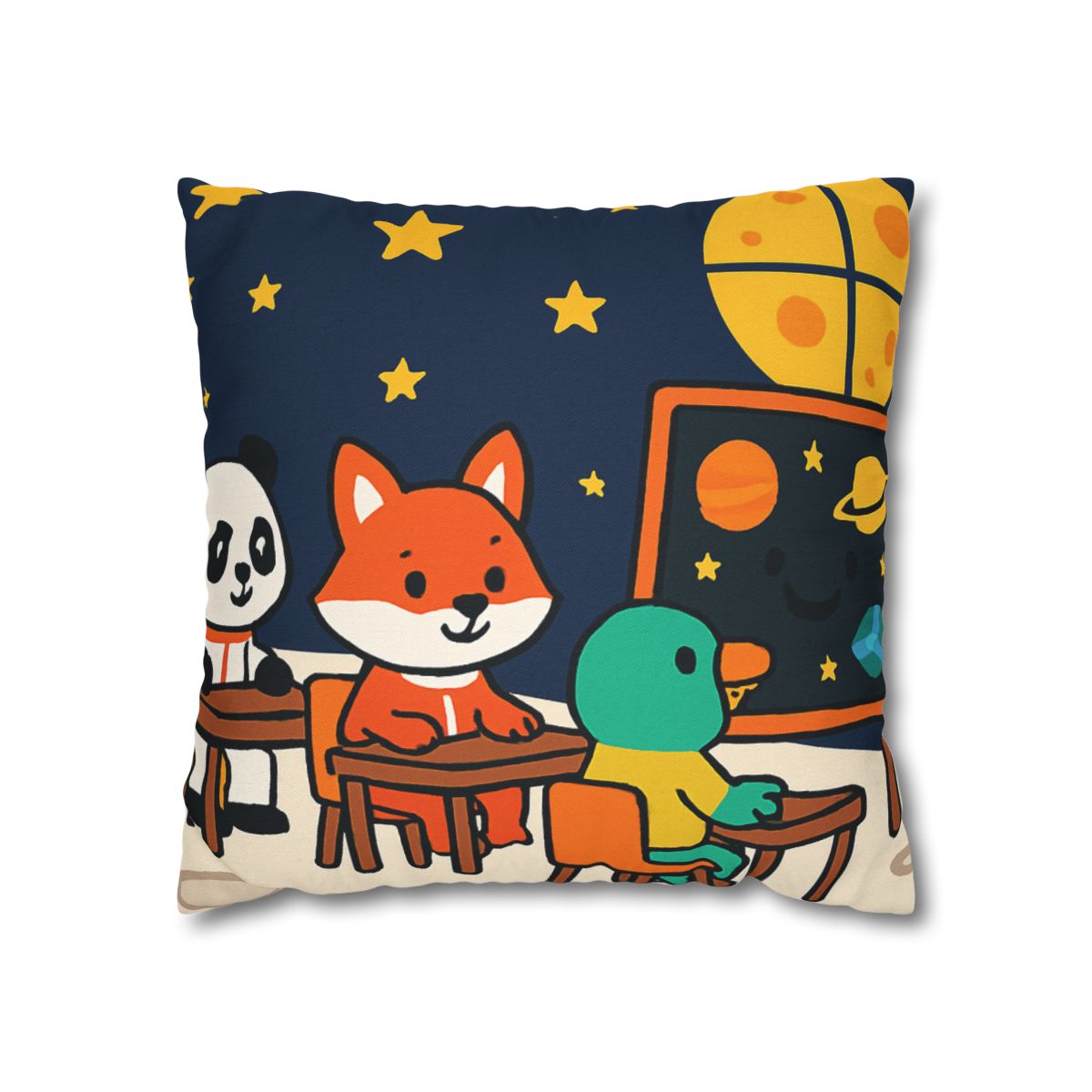 Space School For Curious Critters comfortable bedding pillow covers