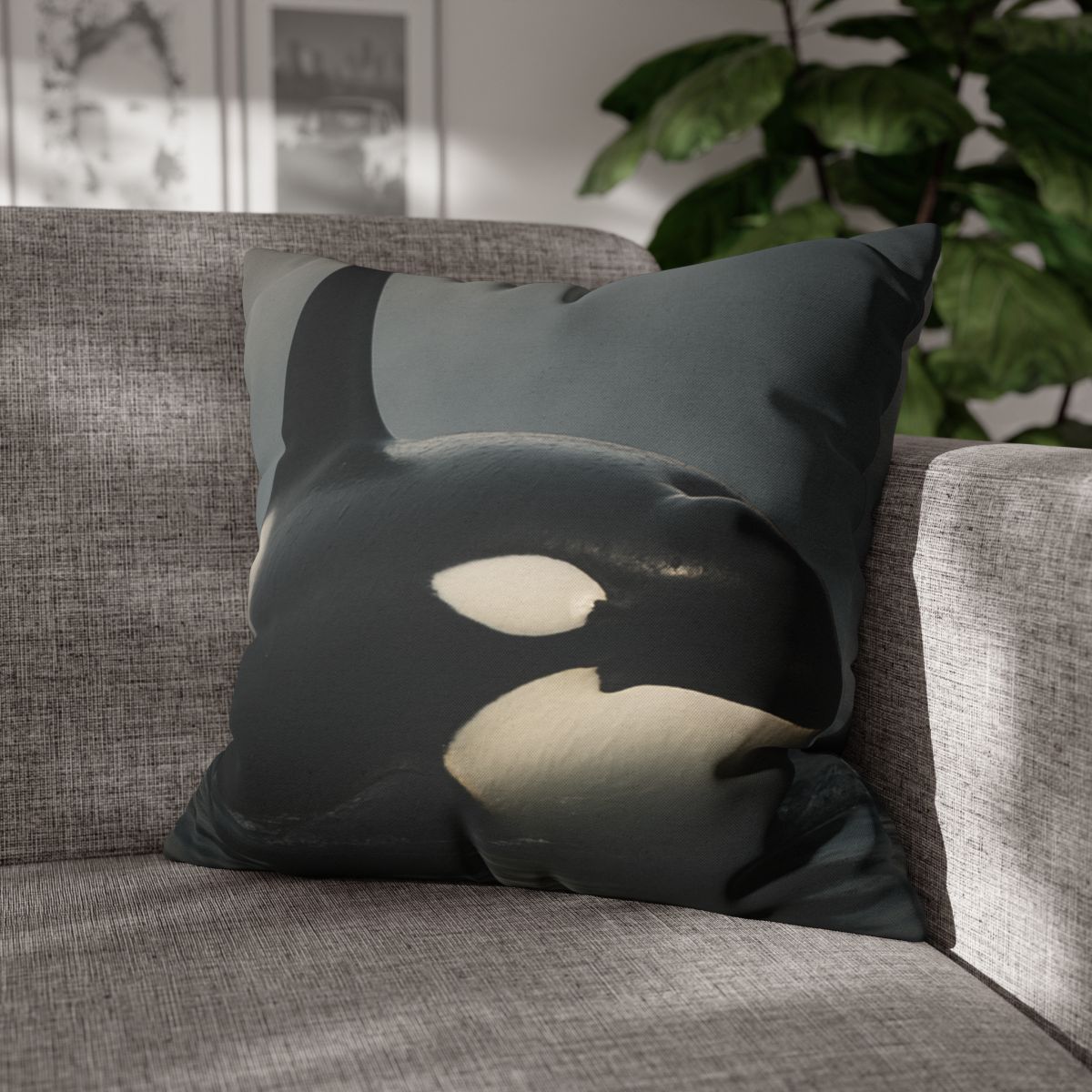 Quiet Current Orca custom pillow cases