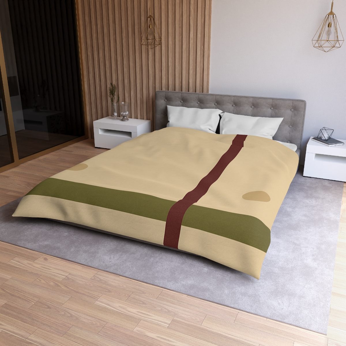 Low Horizon Bar And Tall Post personalized bedding duvets