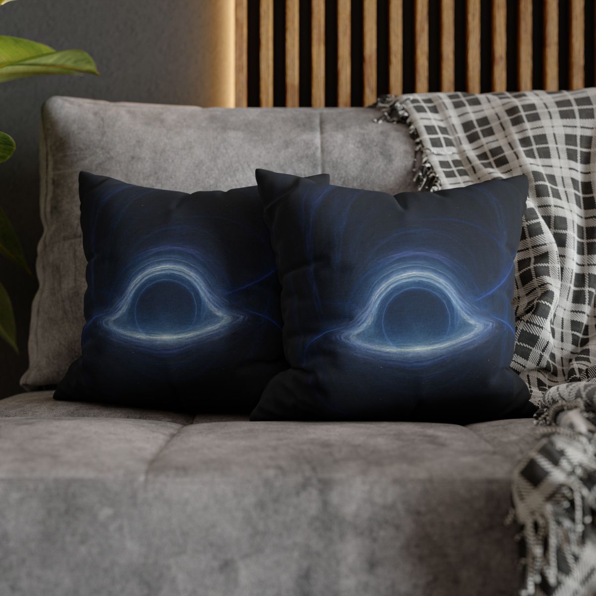 Luminous Event Horizon Veil soft cotton pillow cases