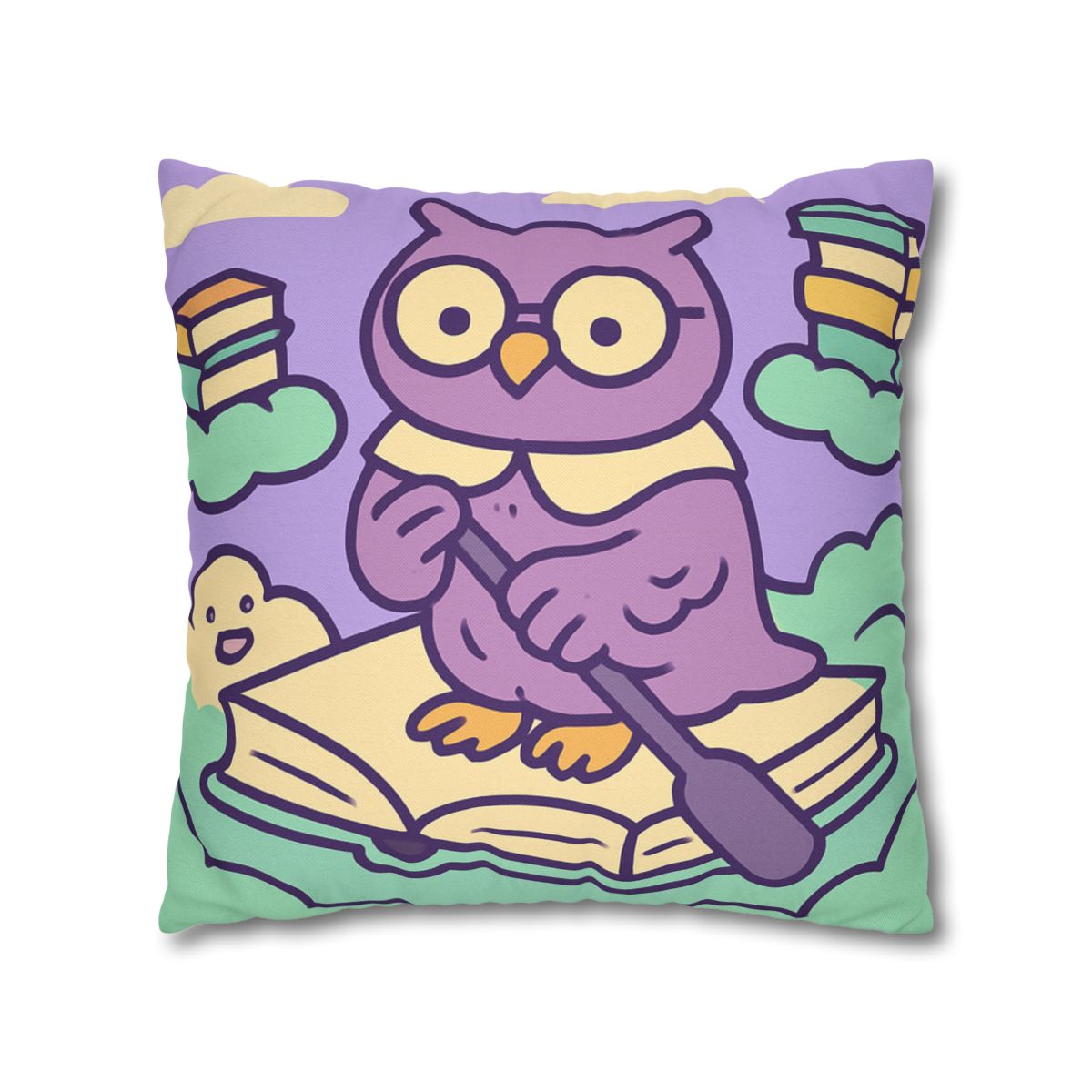 Cloud Library Owl Boat trendy patterned pillow cases