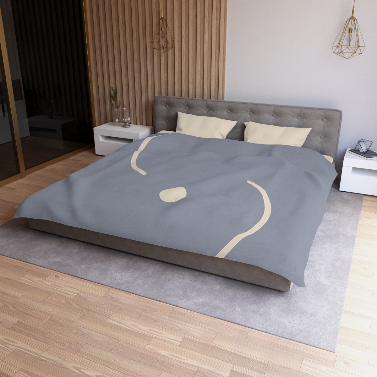 Intersecting Arc Duo personalized bedding duvets