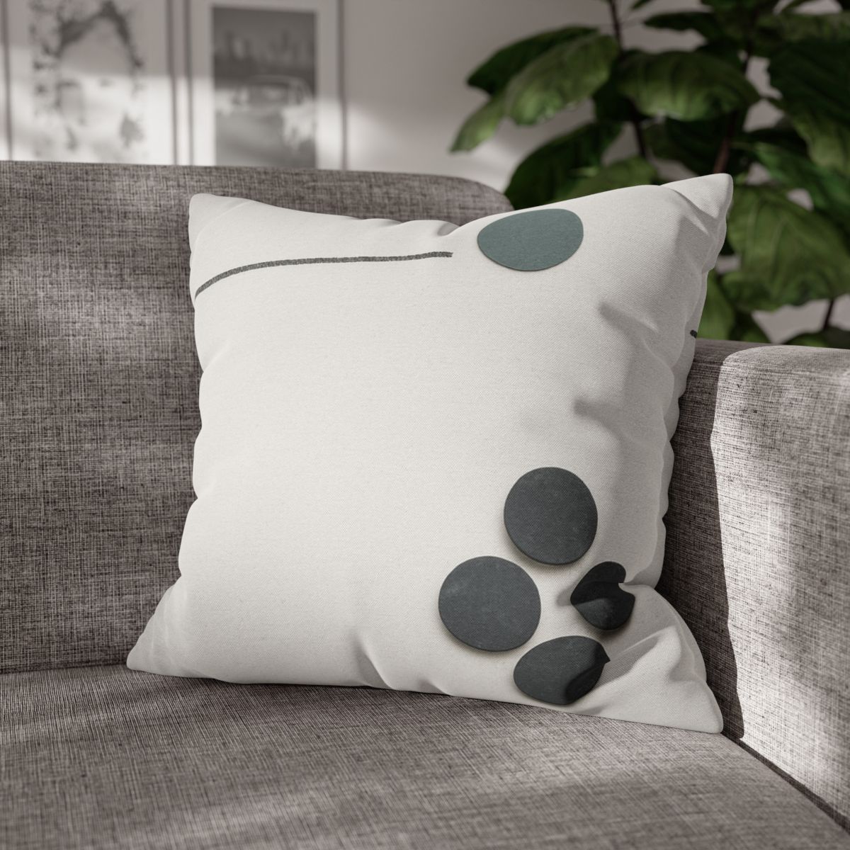 Clustered Dots With Broken Line trendy patterned pillow cases