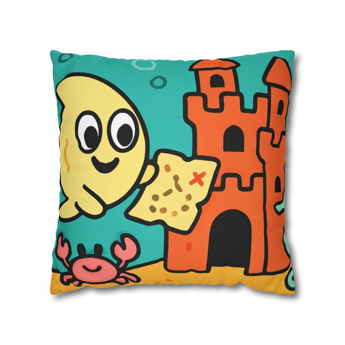 Coral Castle Map Of The Moonfish Kingdom personalized pillow covers