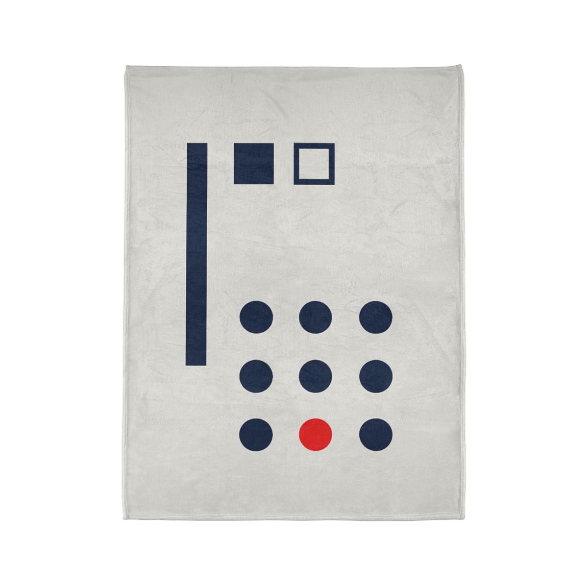 Missing Cell Dot Grid With Long Bar personalized cozy blankets