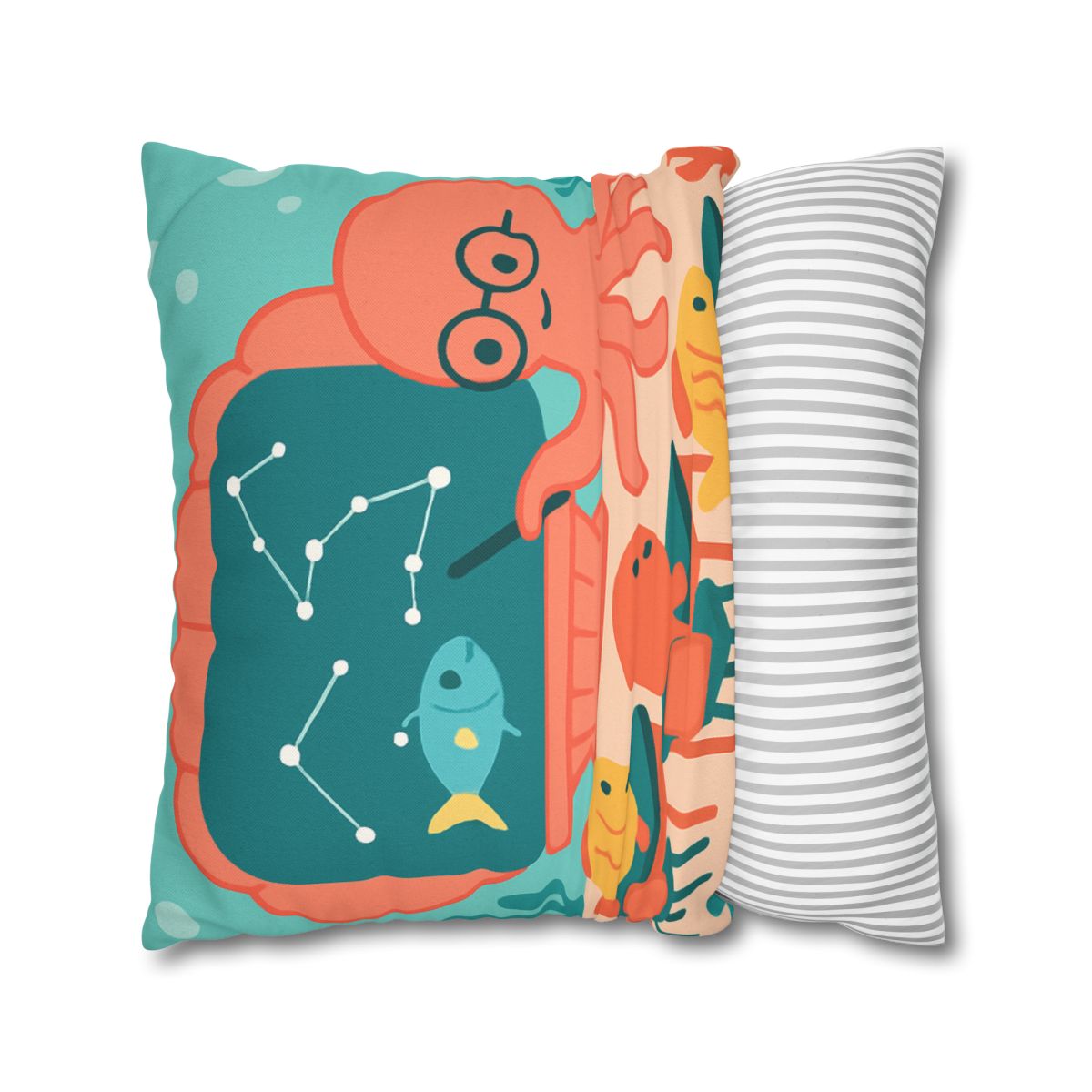 Cosmic Coral Classroom soft cotton pillow cases