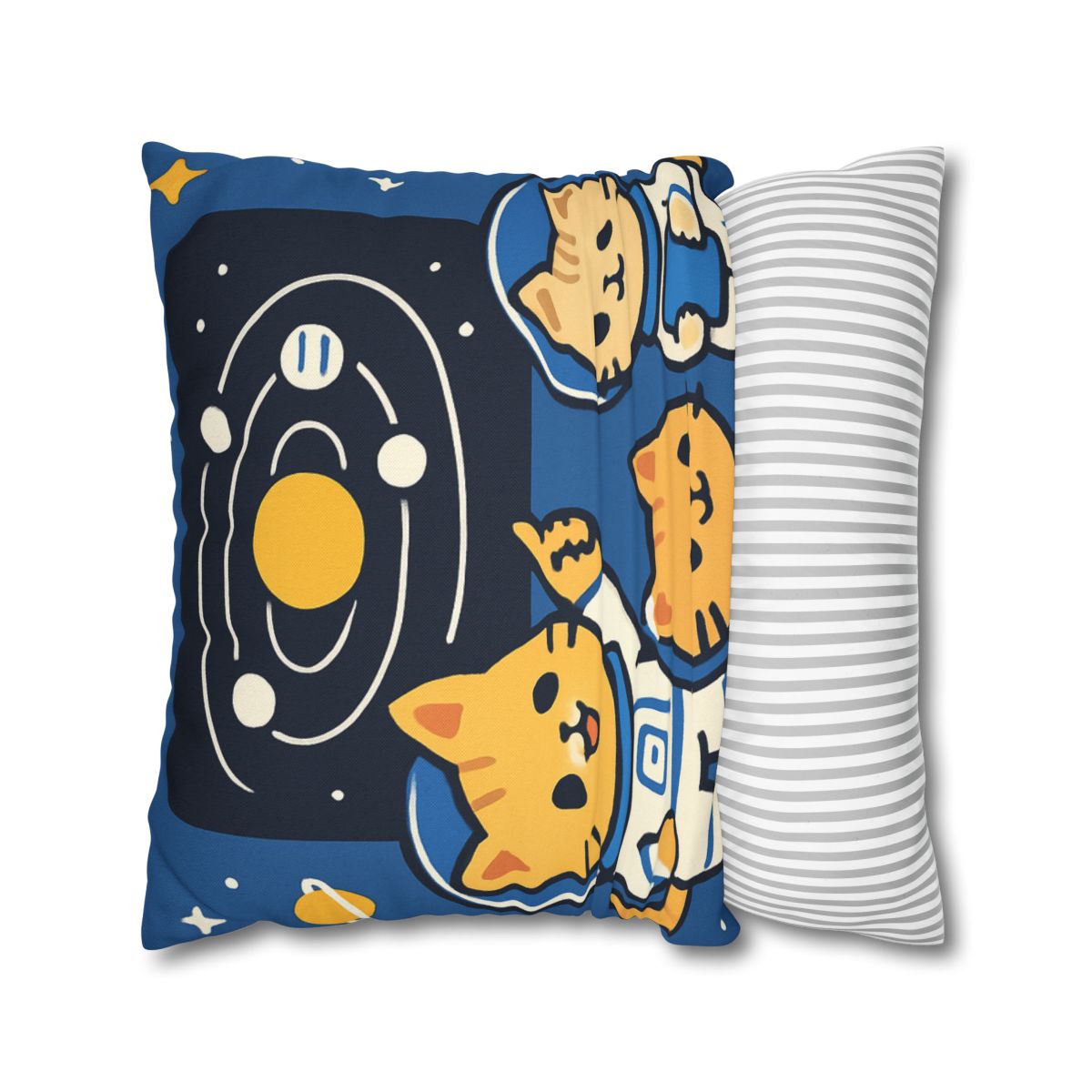 Space School For Curious Cats soft cotton pillow cases