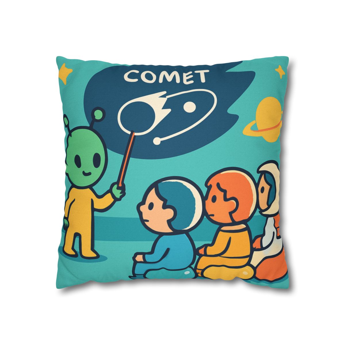 Comet Classroom On A Bubble Planet unique gift pillow cases