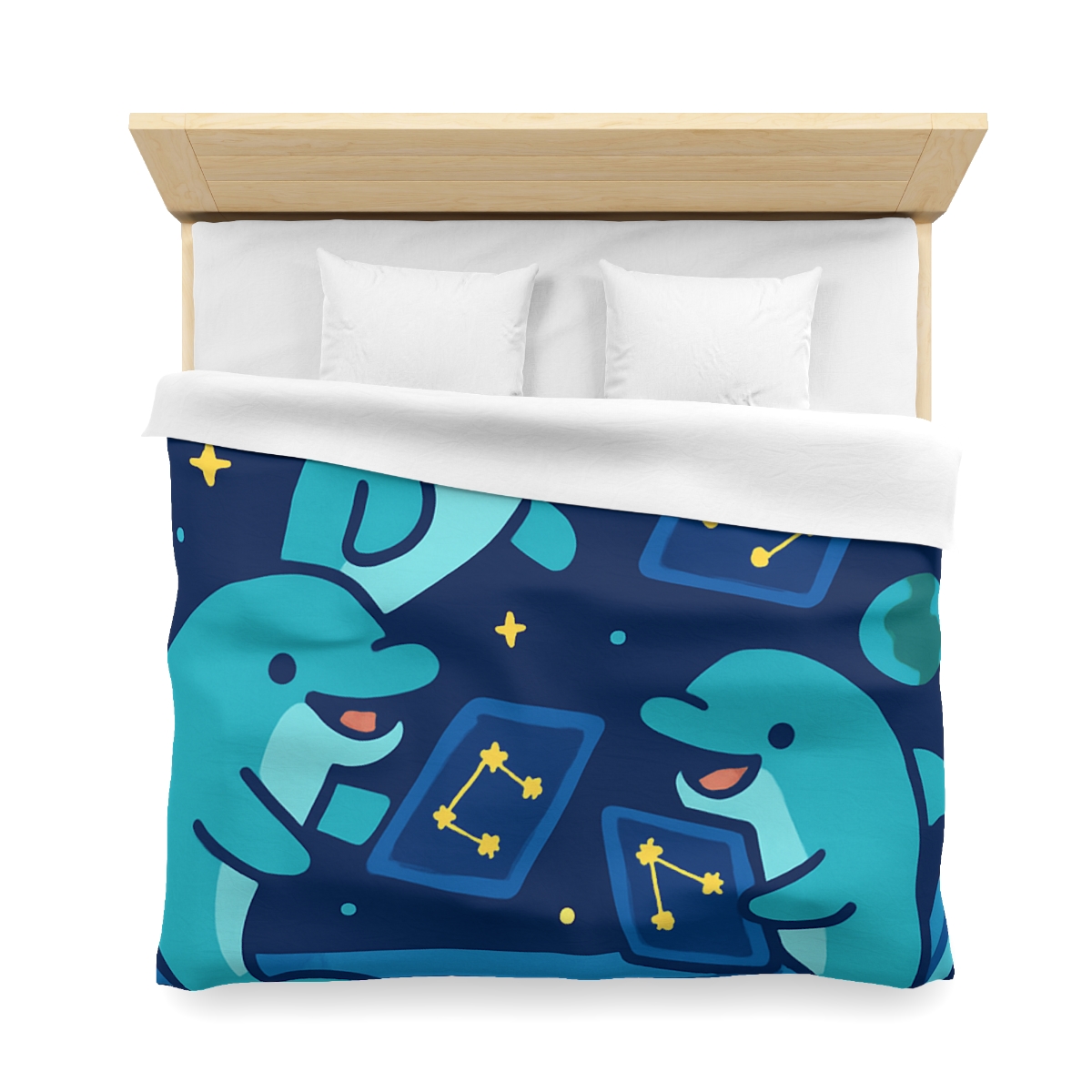 Cosmic Dolphin Classroom stylish duvet covers