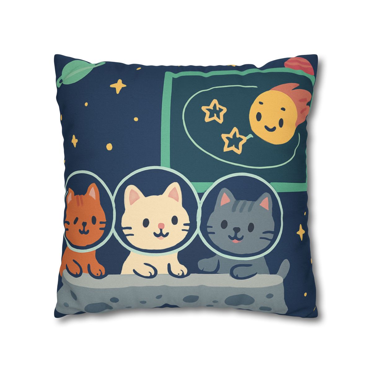 Comet Classroom For Curious Kittens personalized pillow covers