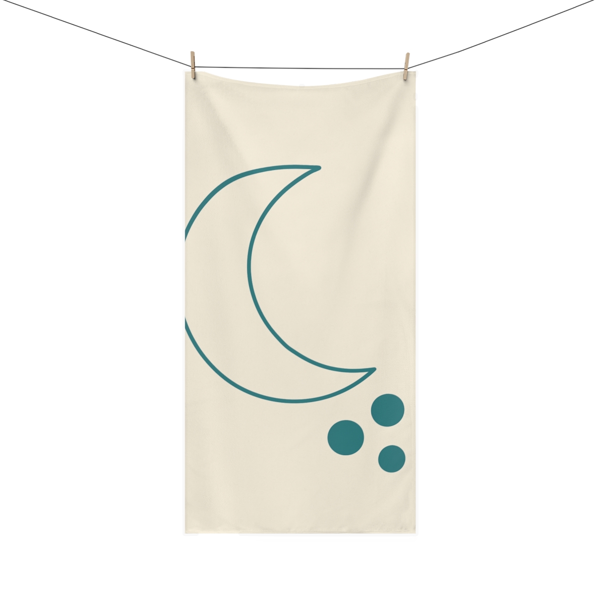 Offset Crescent And Trio designer printed towels