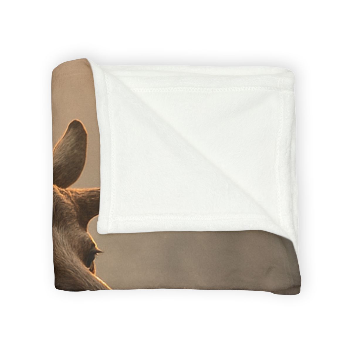 Dawn Mirror Moose soft fleece blankets