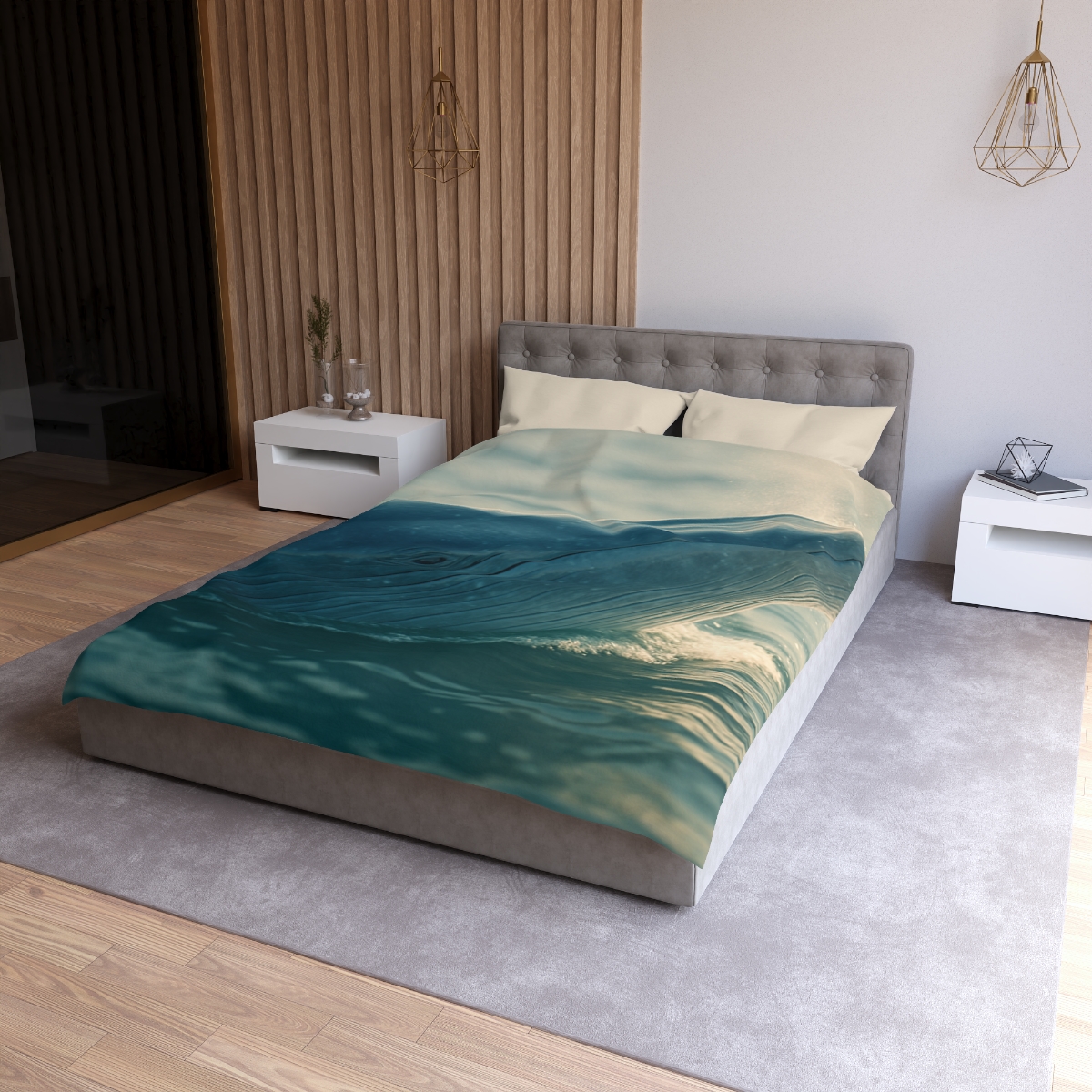 Ocean Song Blue Whale unique patterned duvets