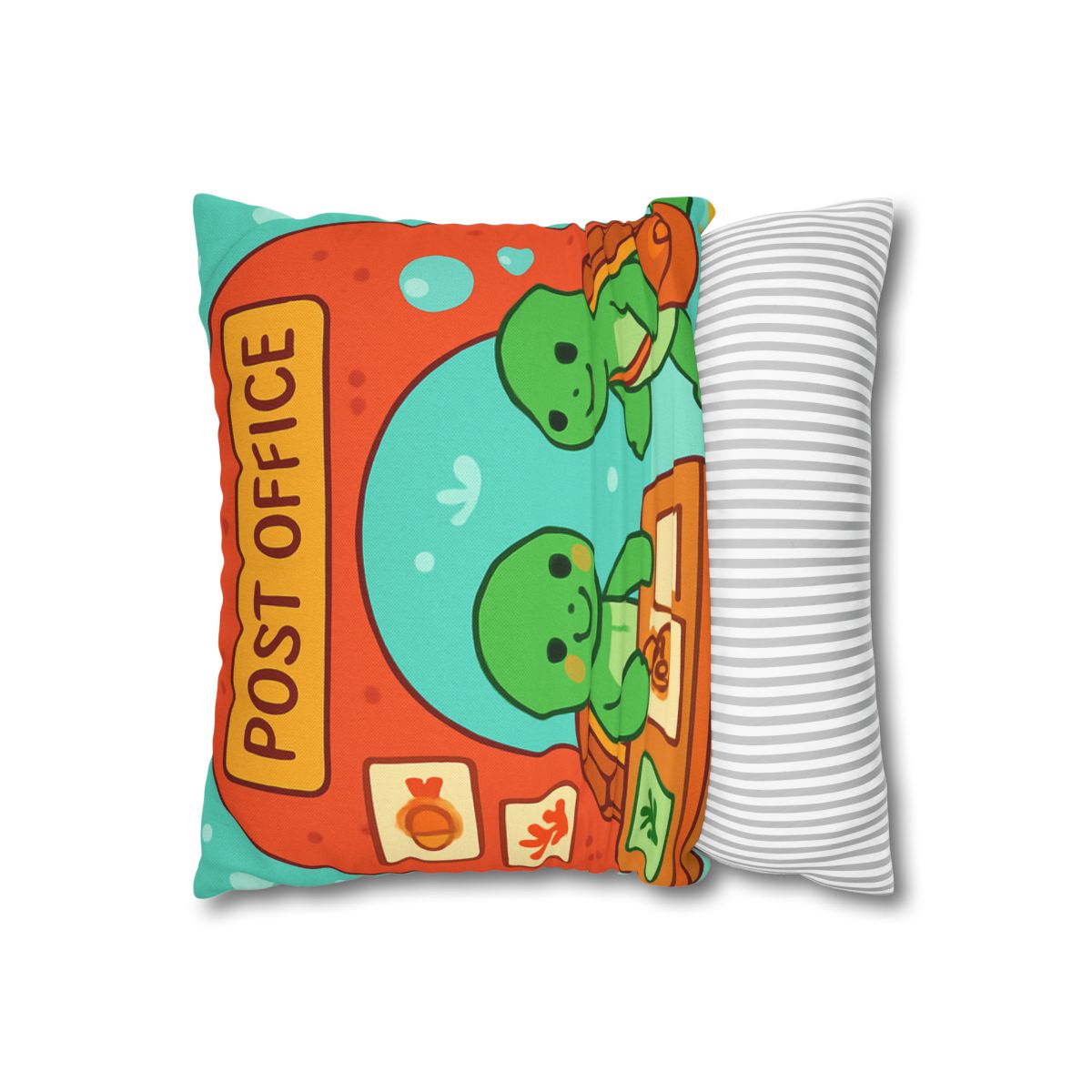 Coral Reef Post Office Run By Sea Turtles soft cotton pillow cases