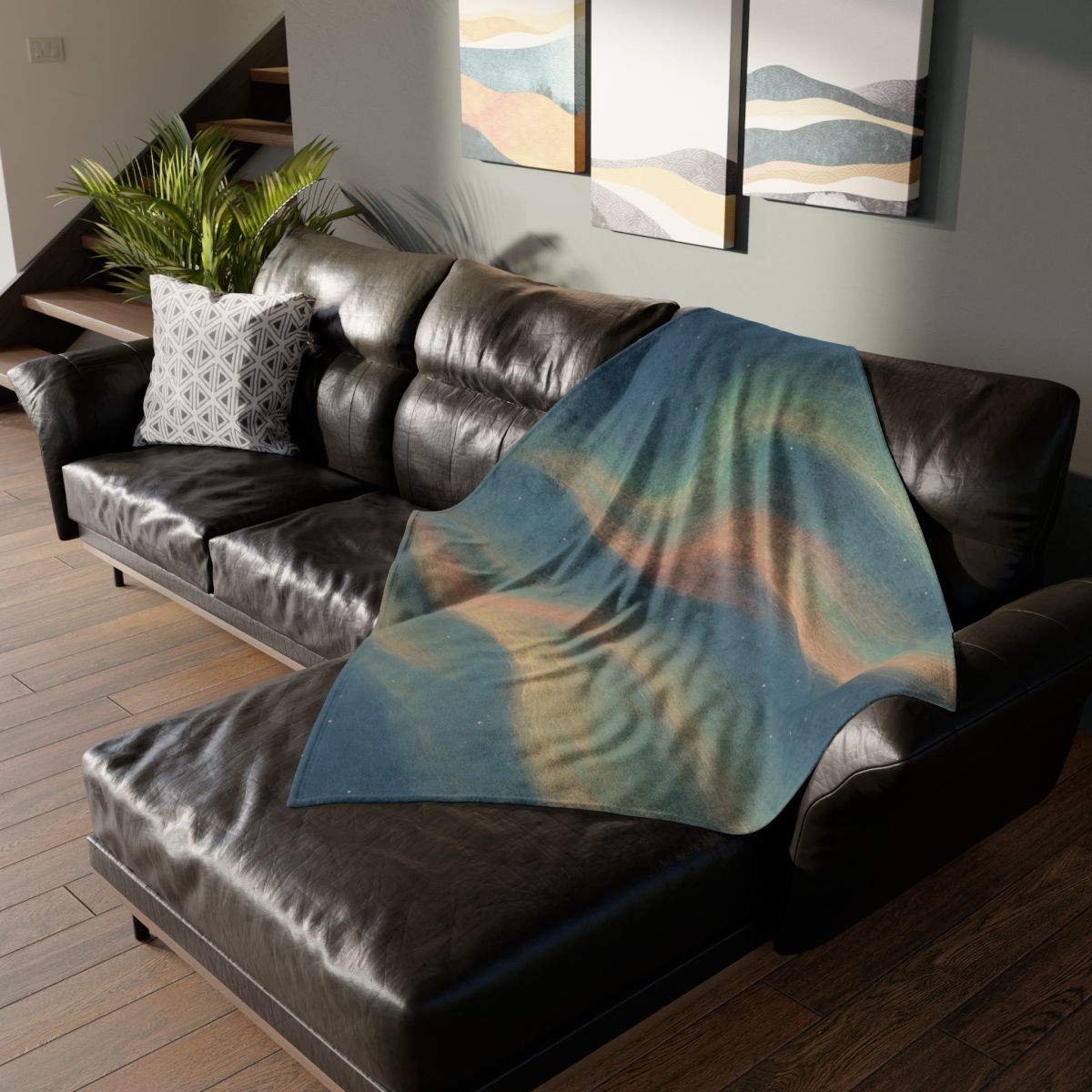 Spectral Aurora Drift unique gift blankets
