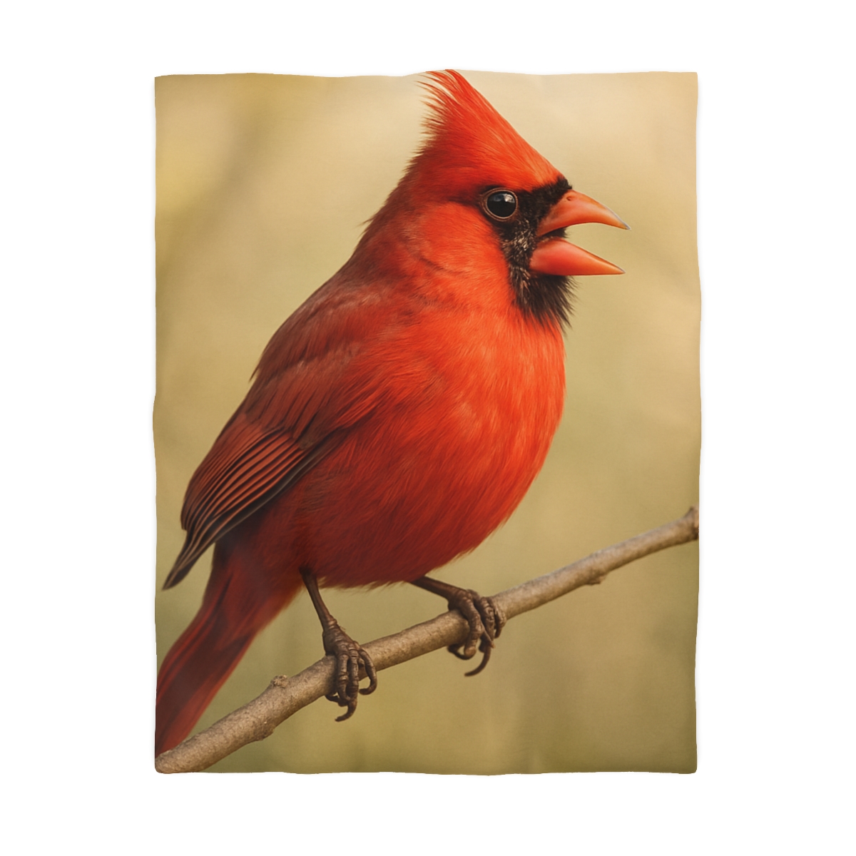 Crimson Hymn Cardinal designer printed duvets