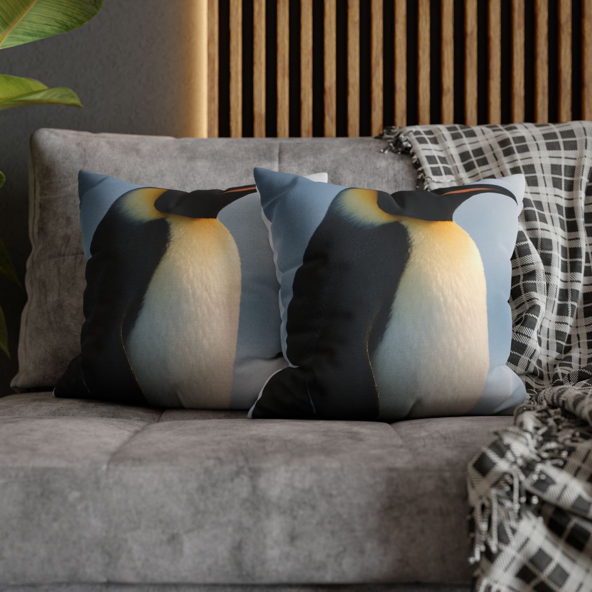 Glacier Gaze Emperor Penguin unique gift pillow cases