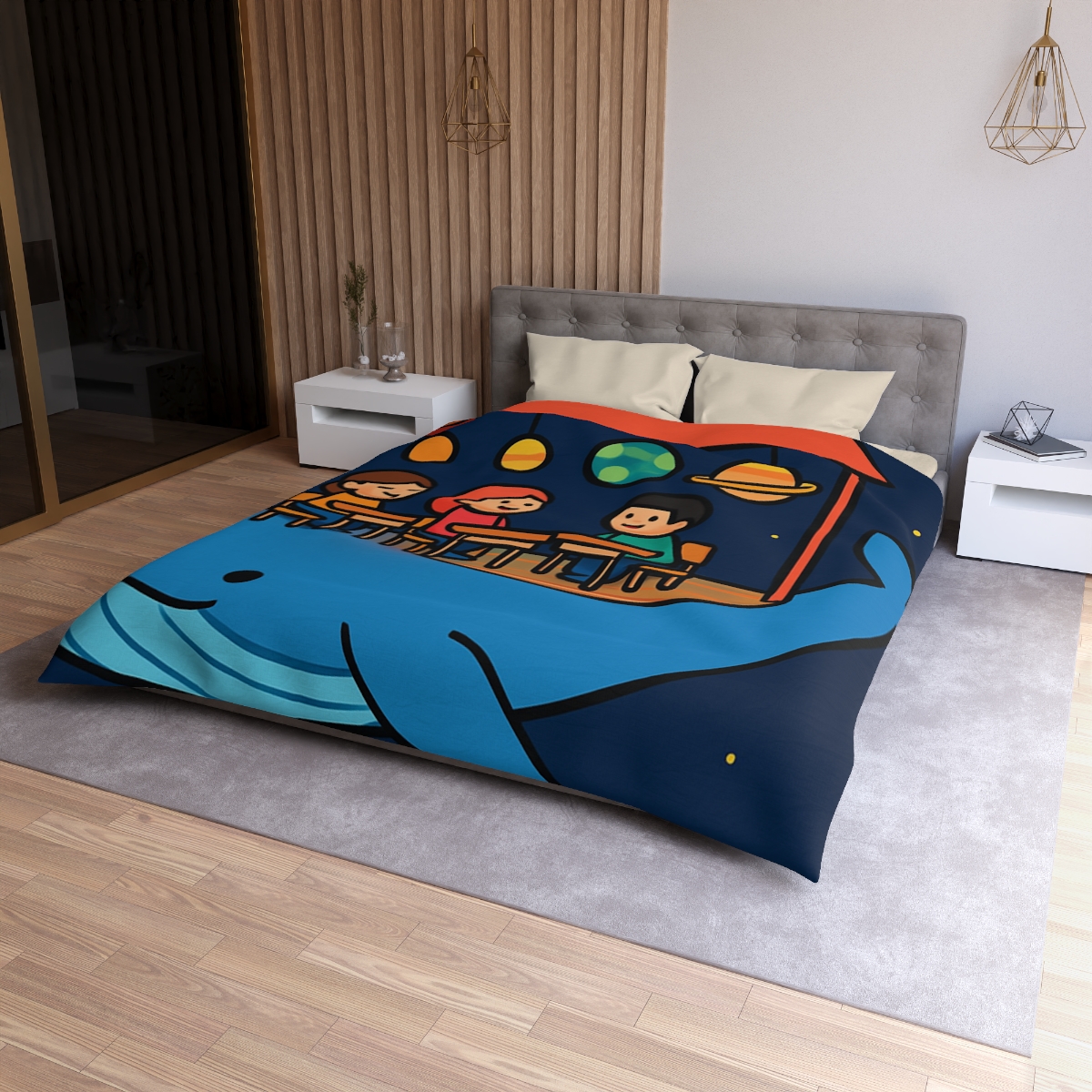 Cosmic Whale Classroom stylish duvet covers