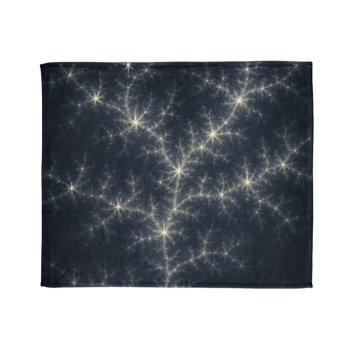 Starlit Fractal Cluster Drift stylish throw blankets