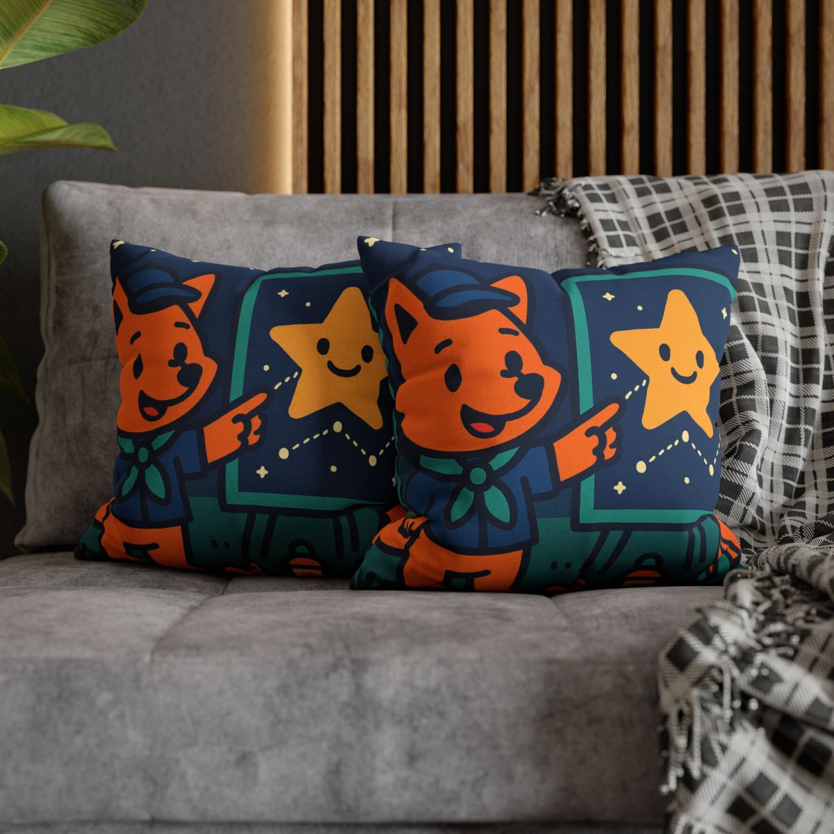 Stargazing Fox Scouts unique gift pillow cases