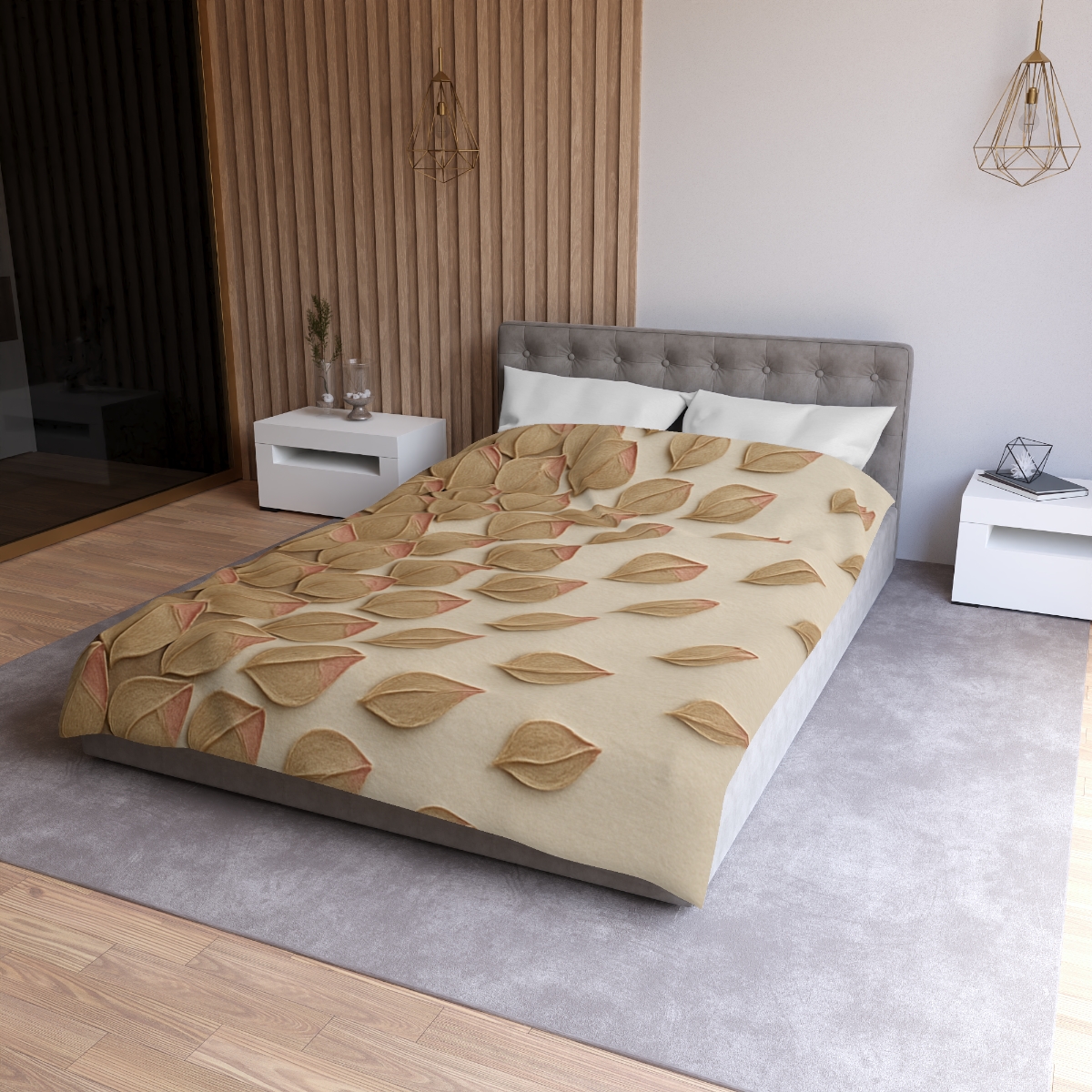 Bud Scale Mosaic Drift designer printed duvets