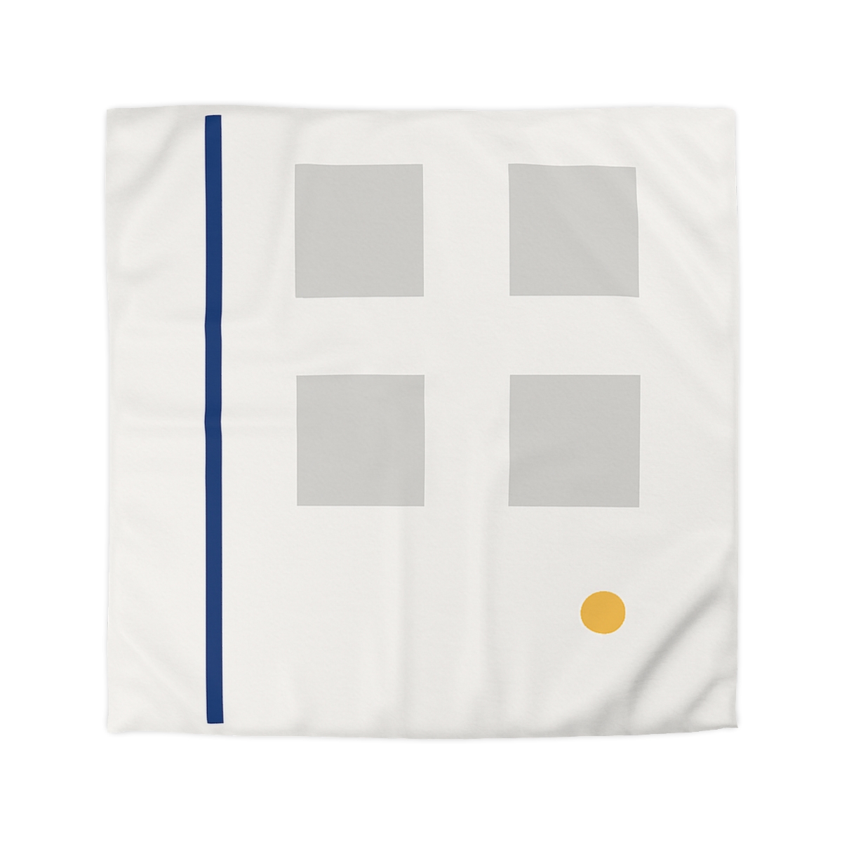 Sparse Grid With Missing Corner And Accent Point trendy bedroom duvets