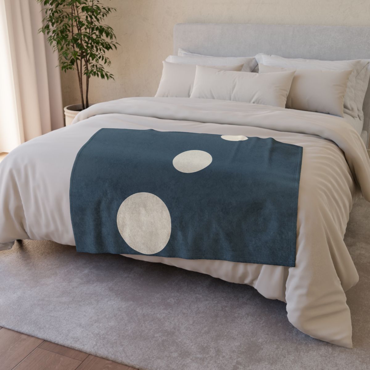 Trio Of Staggered Circles decorative home blankets