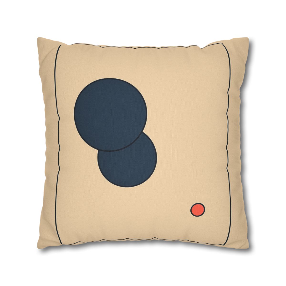 Offset Frame With Two Quiet Discs stylish decorative pillowcases