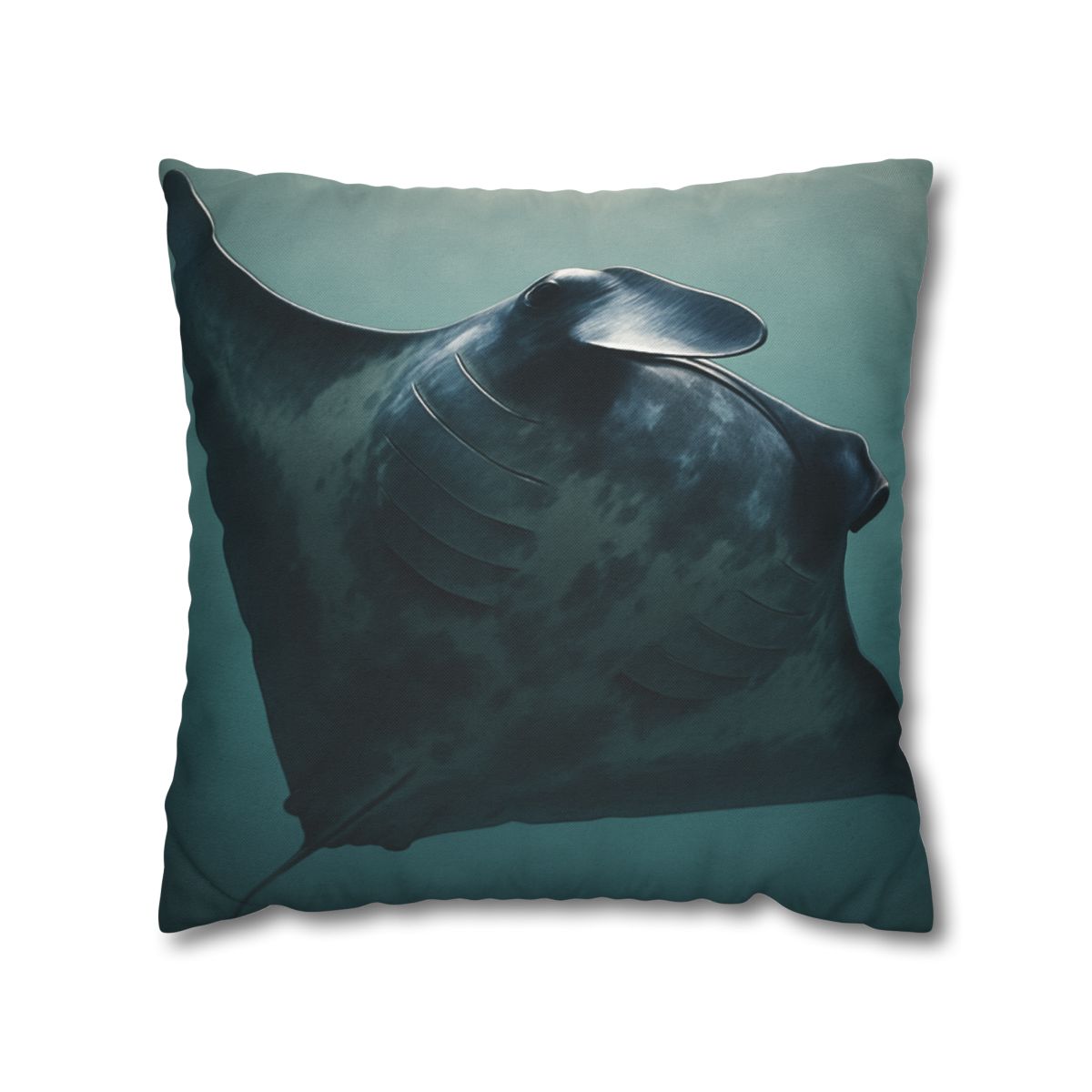 Nebula Glide Giant Manta Ray soft cotton pillow cases