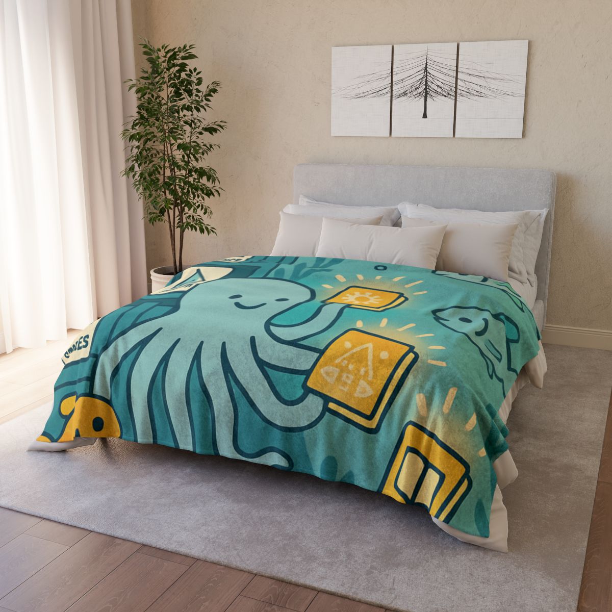 Underwater Library Of Light soft fleece blankets