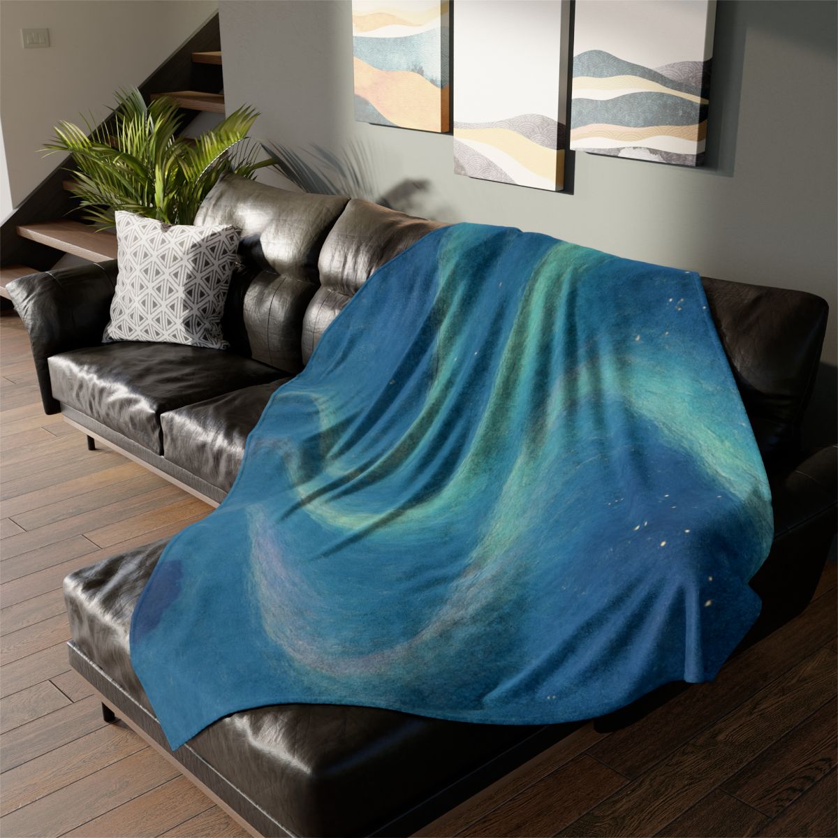 Aurora Halo Drift custom blankets