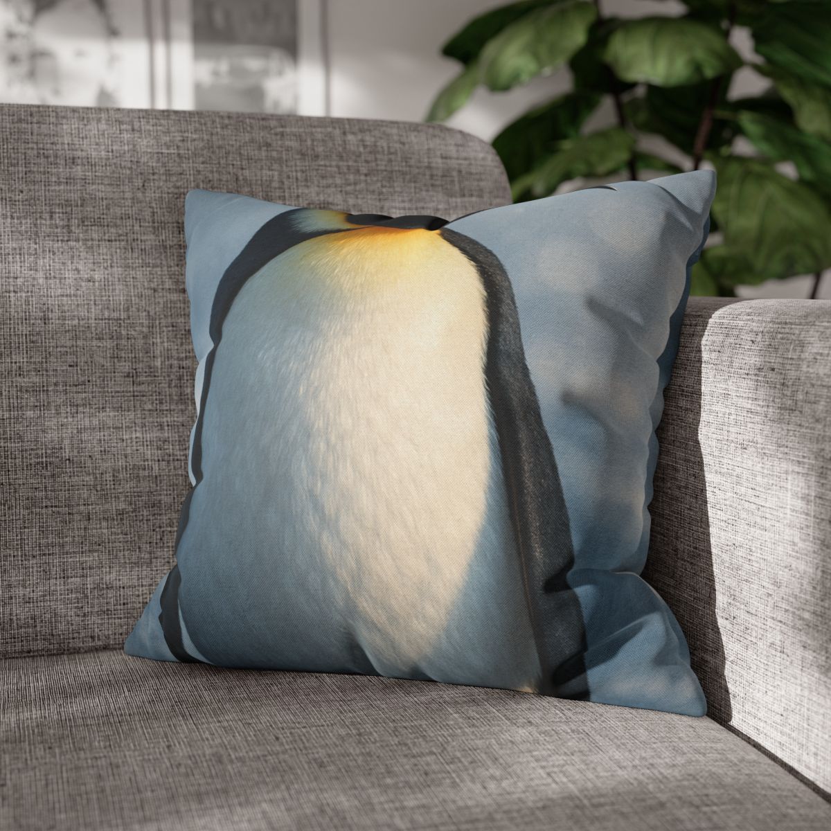 Frost Halo Emperor Penguin comfortable bedding pillow covers