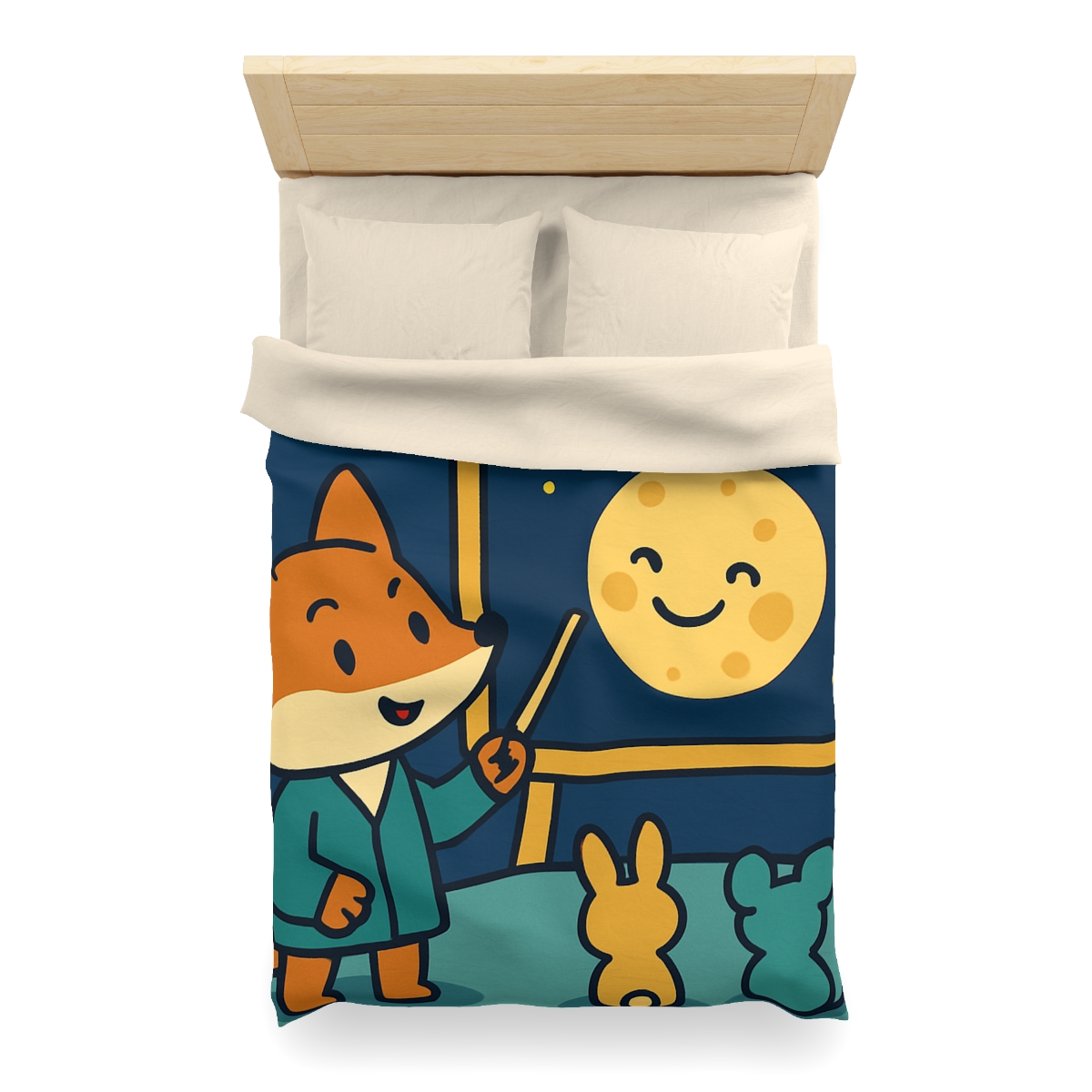 Stargazing Fox And Moon Classroom stylish duvet covers