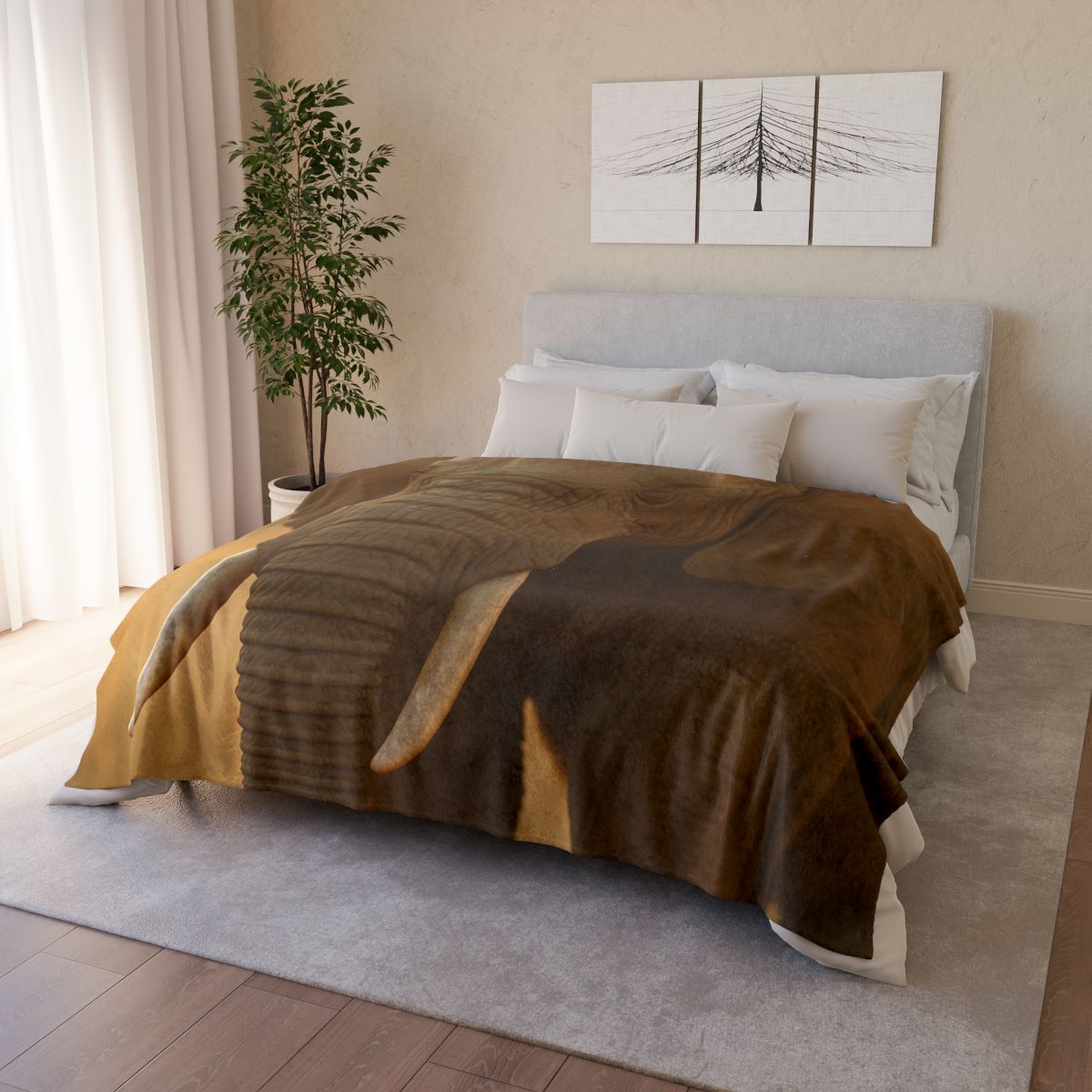Silent Giant Elephant warm winter blankets