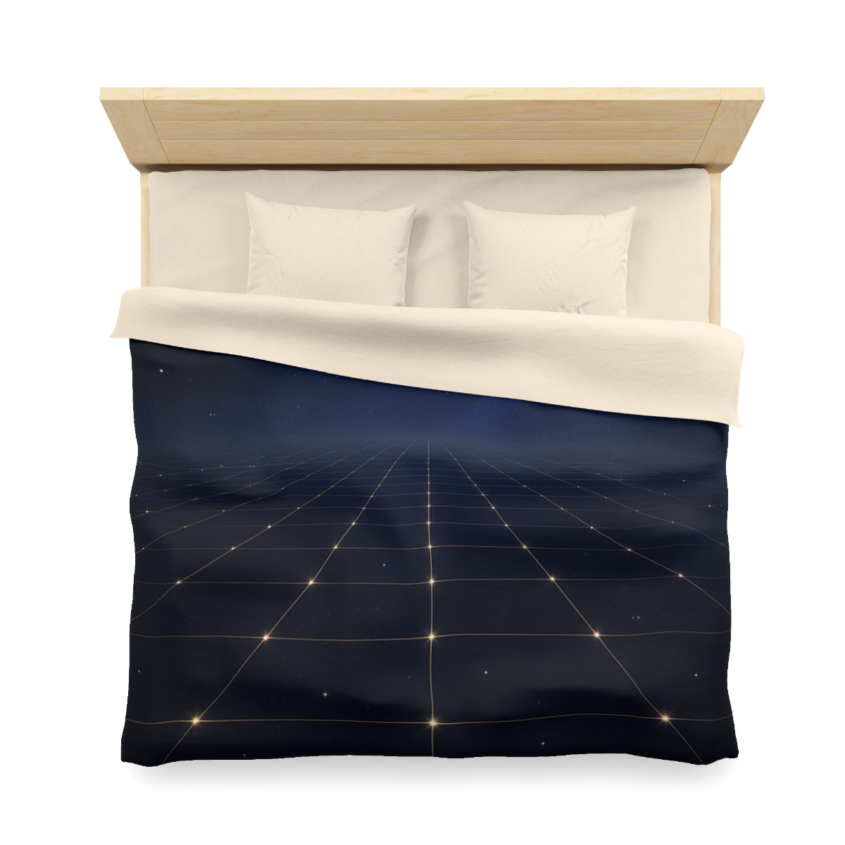 Luminous Cosmic Lattice personalized bedding duvets