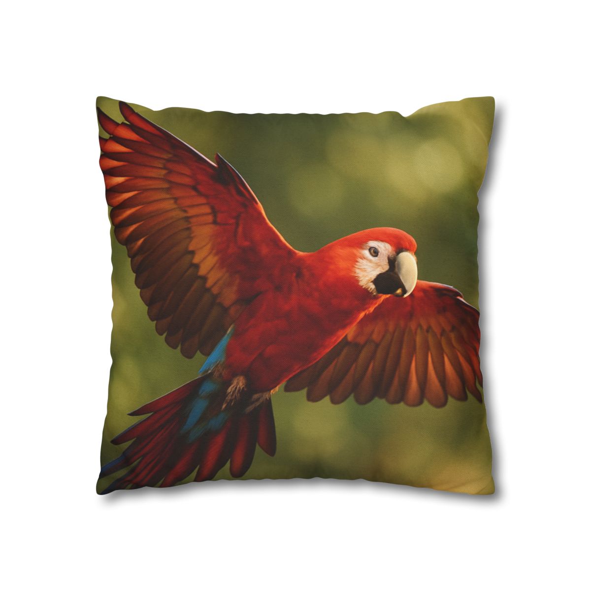 Scarlet Arc Macaw In Flight trendy patterned pillow cases