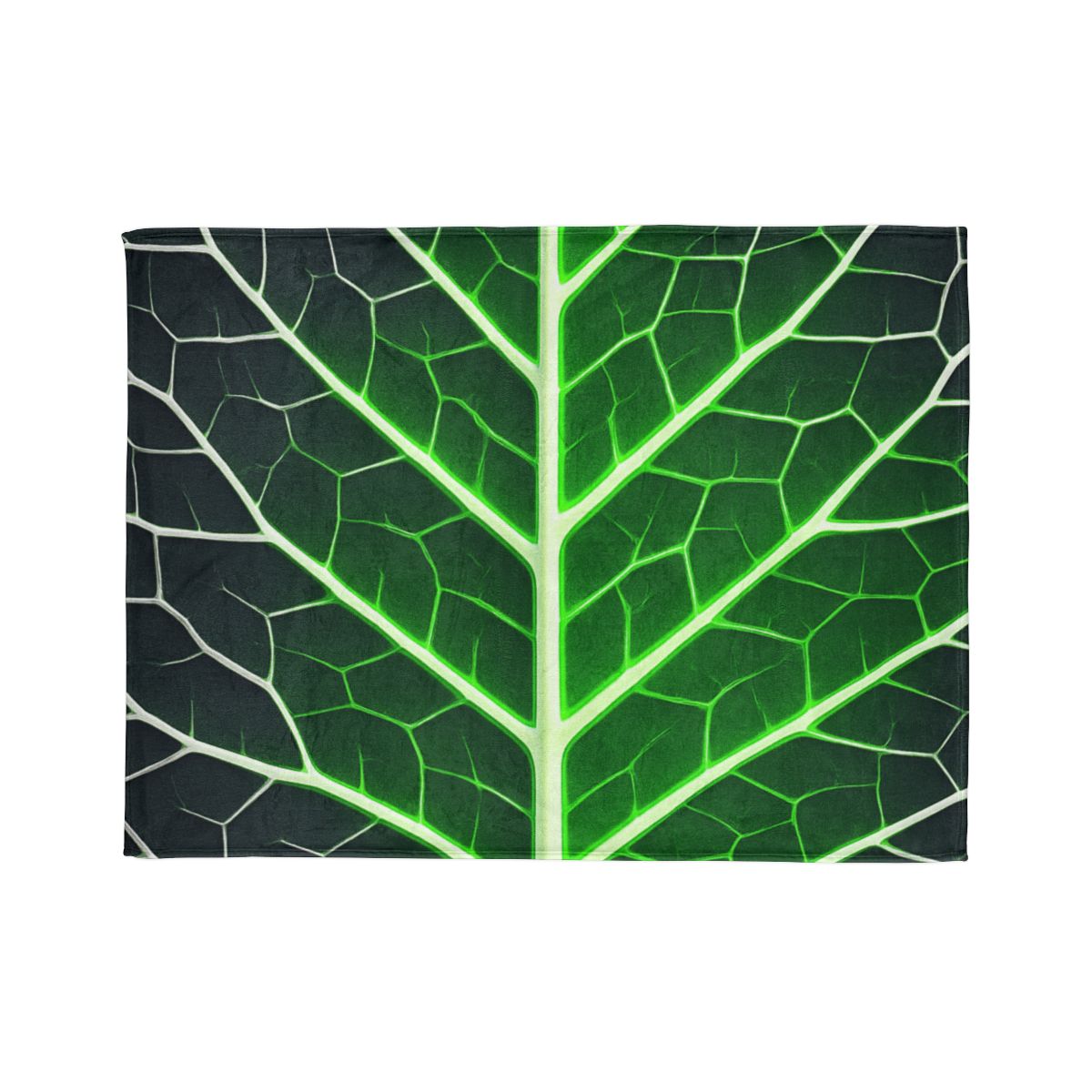 Fractaled Leaf Vein Web designer printed blankets