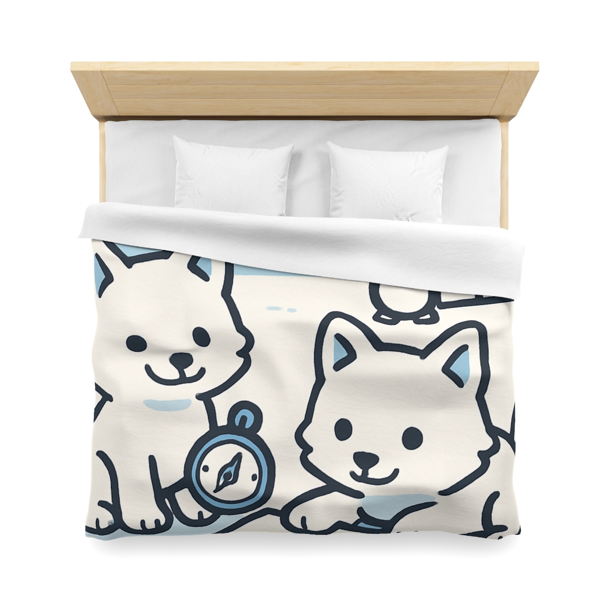 Polar Aurora Map Makers stylish duvet covers