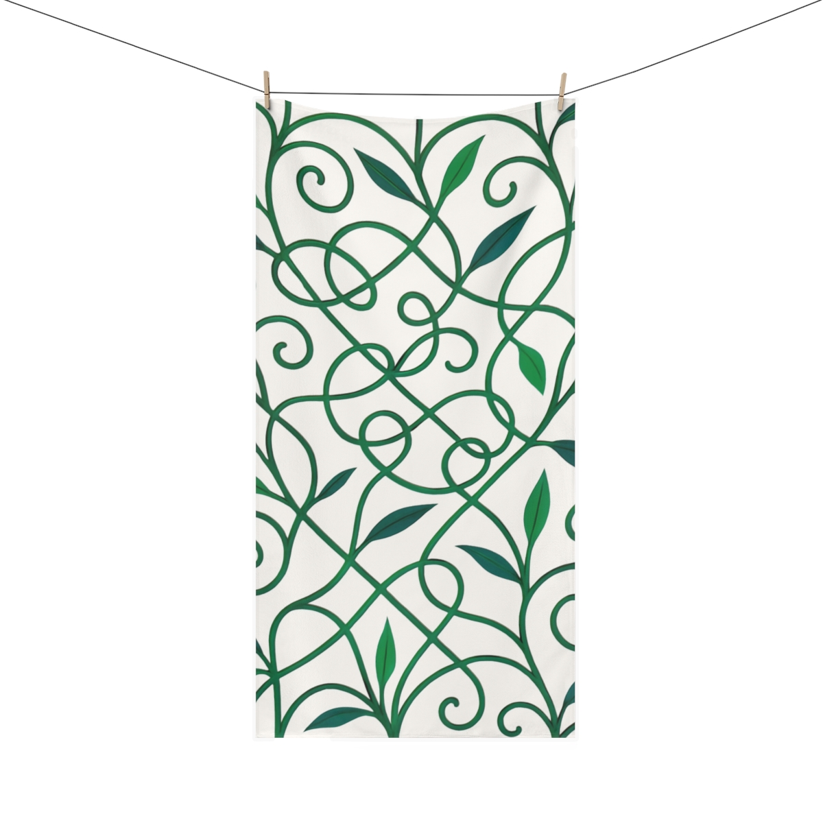 Lattice Vine Network custom towels