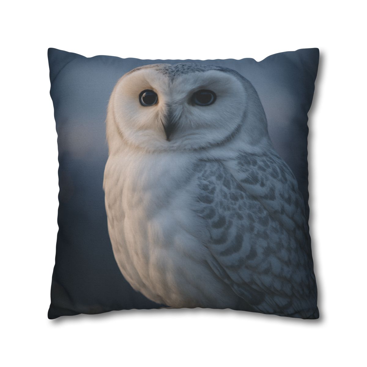 Twilight Watcher Snowy Owl personalized pillow covers