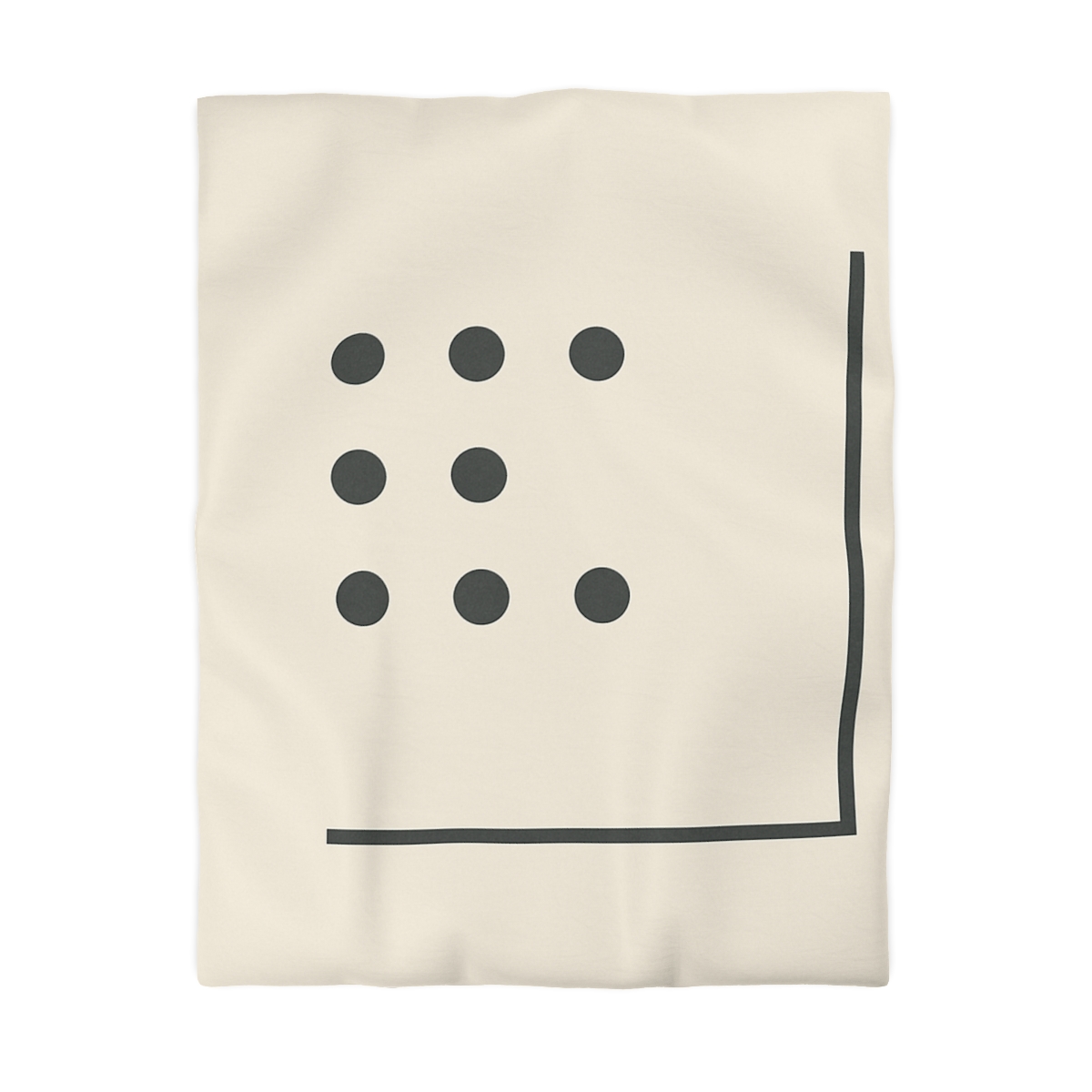 Sparse Dot Grid With Broken Frame trendy bedroom duvets