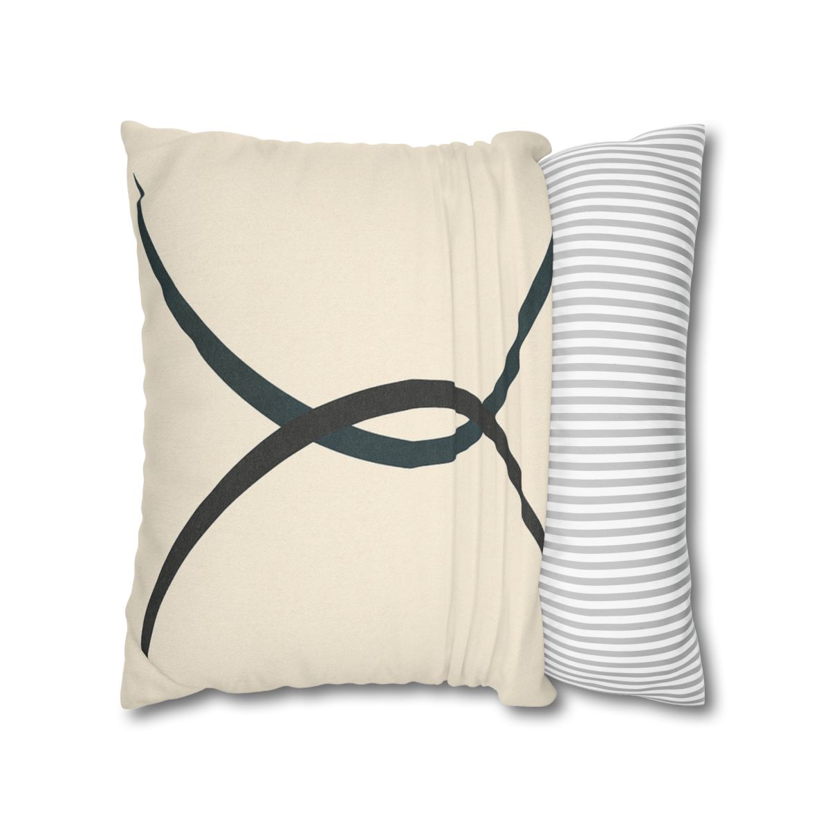 Intersecting Arc Duo Balanced designer print pillow cases