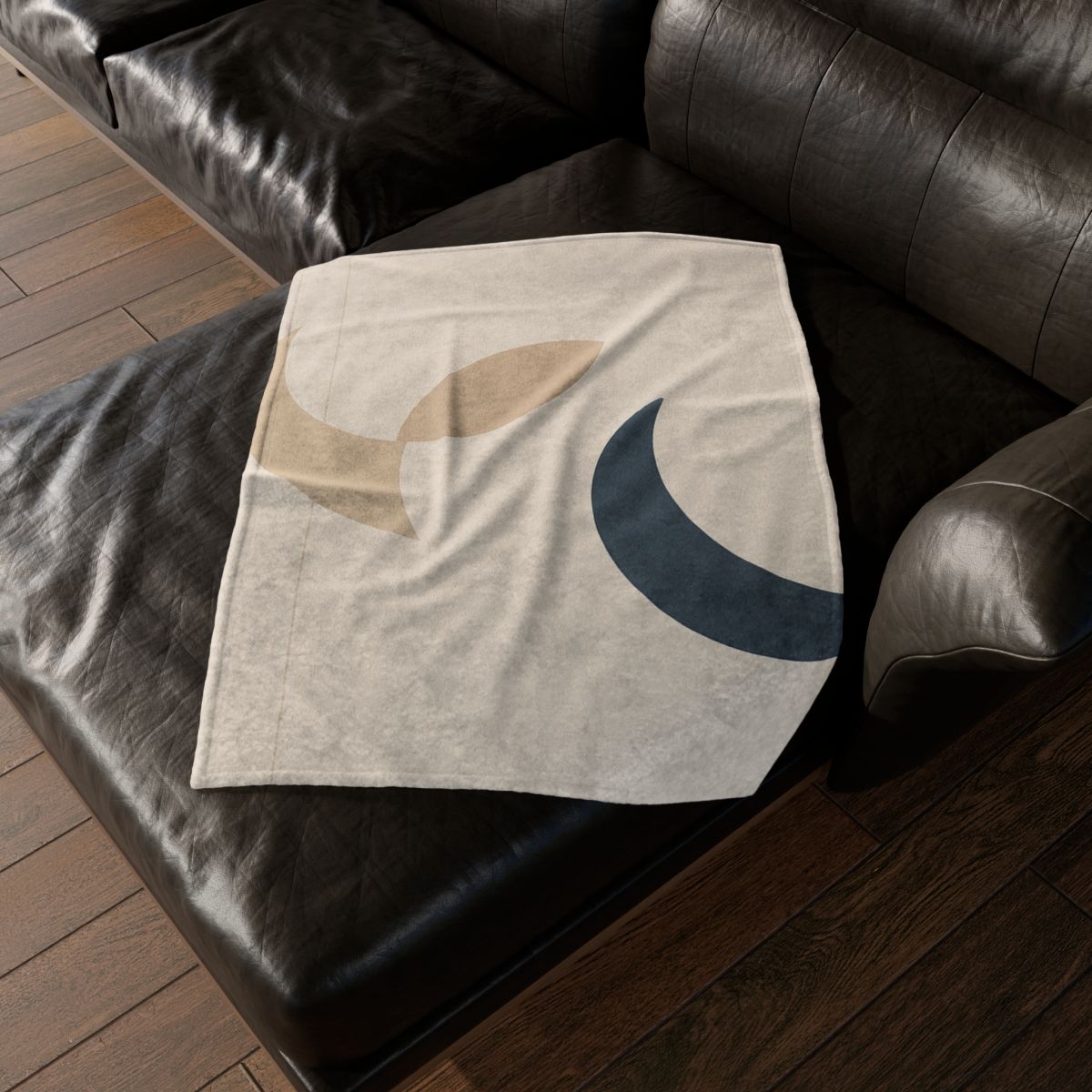 Staggered Crescent Trio decorative home blankets