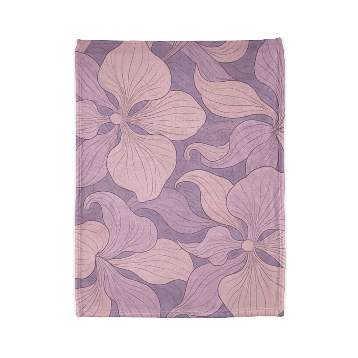 Orchid Veil Pattern personalized cozy blankets