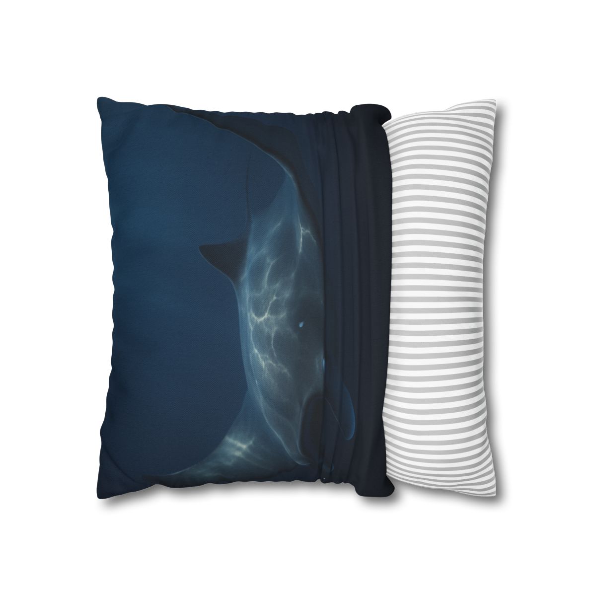 Moonlit Glide Manta Ray stylish decorative pillowcases