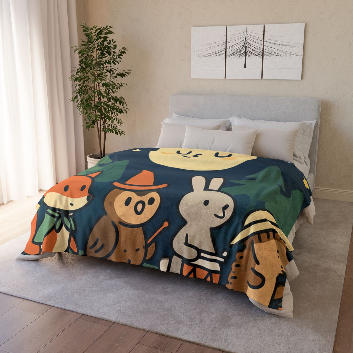 Moonlight Forest Parade warm winter blankets