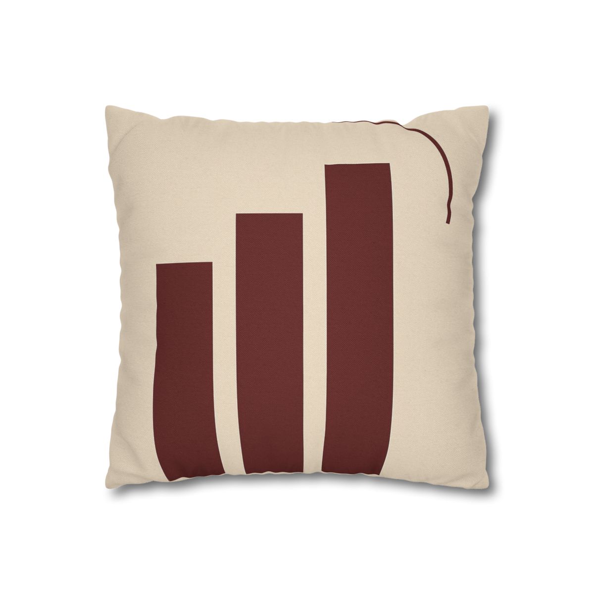 Staggered Bars With Corner Arc custom pillow cases