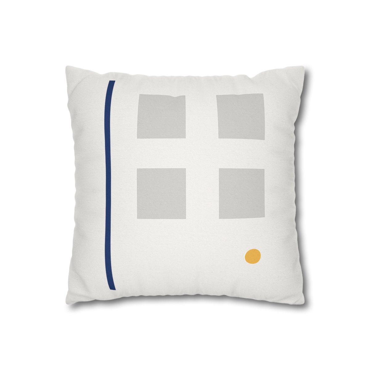 Sparse Grid With Missing Corner And Accent Point designer print pillow cases