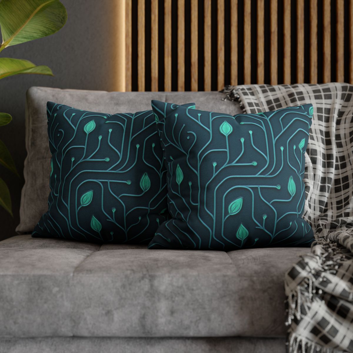 Vine Circuit Lattice trendy patterned pillow cases